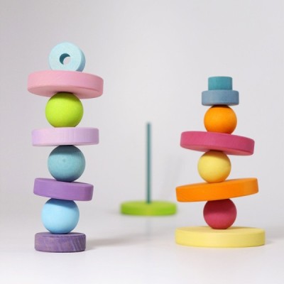 Pastel disk tower