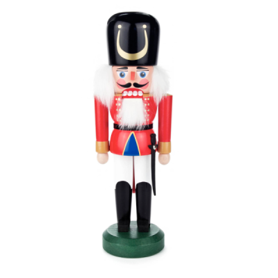 Nutcracker wax soldier red-white 30cm