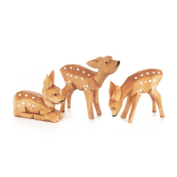 Fawns carved