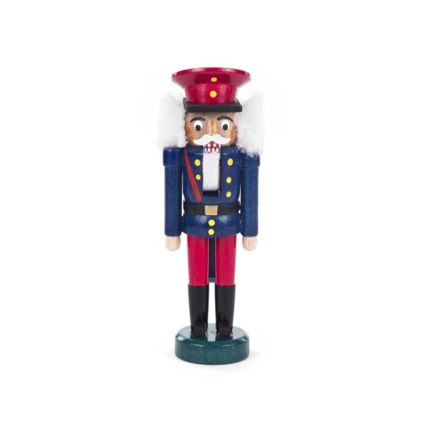 Nutcracker railwayman blue-red 14cm