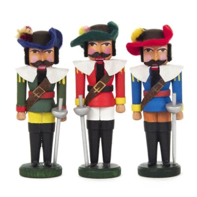 Mini nutcracker musketeers 3 pieces