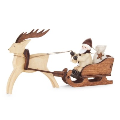 Santa Claus in a reindeer sleigh nature