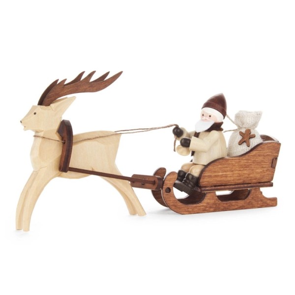 Santa Claus in a reindeer sleigh nature