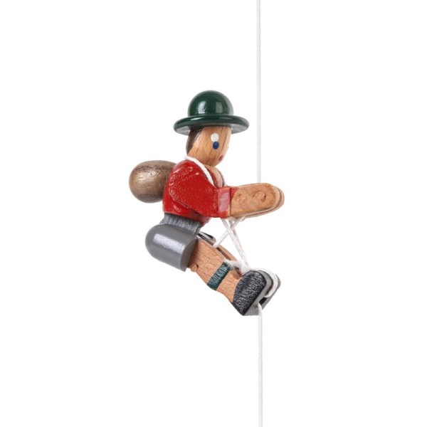 Climbing figure mountaineer