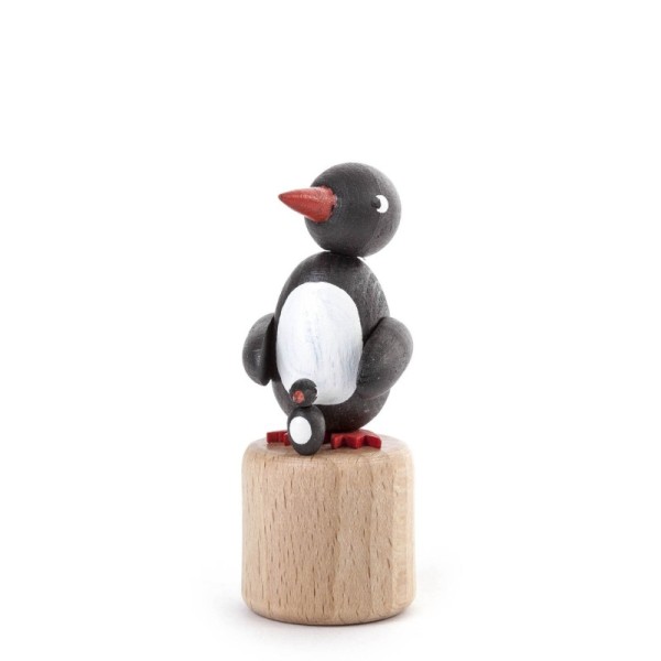 Wobbly animal penguin with child