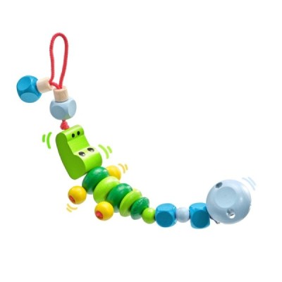 Crocolini, pacifier chain, 21 cm