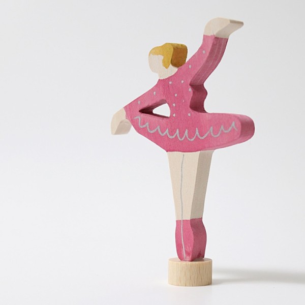 Figura plug-in ballerina rosso rubino