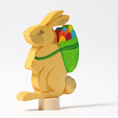 Steckfigur Hase mit Korb