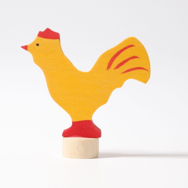 Yellow rooster plug-in figure