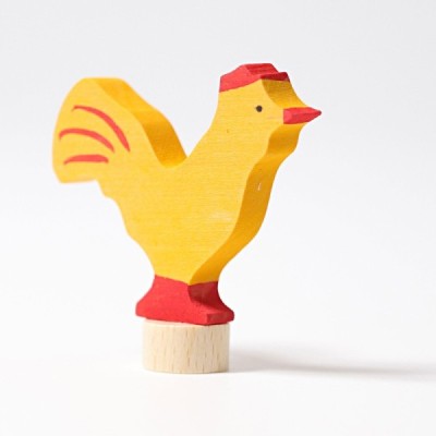 Yellow rooster plug-in figure