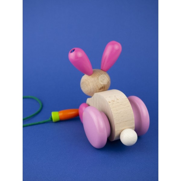 Hanna Hoppel, pull-along rabbit, 13 cm