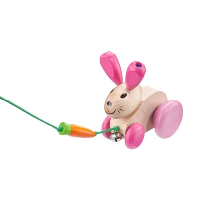 Hanna Hoppel, pull-along rabbit, 13 cm