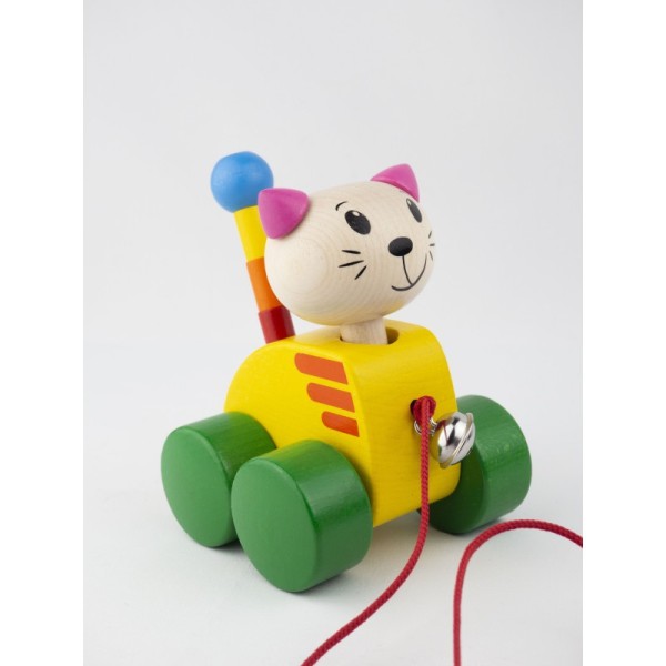 Tinka, pull-along cat, 12 cm