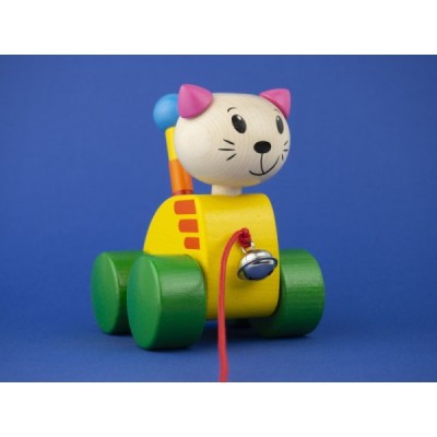 Tinka, pull-along cat, 12 cm