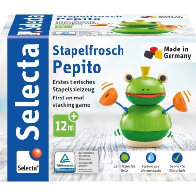 Stacking frog Pepito, 10 cm