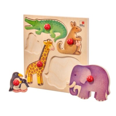 Zoo puzzle, 5 pieces