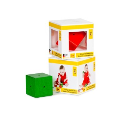 Bladed building block, red