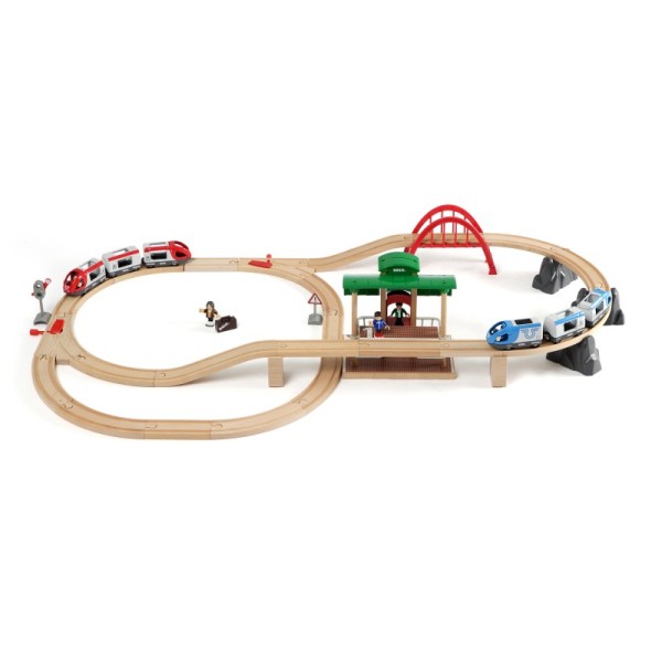 Eisenbahnset mit Weiche