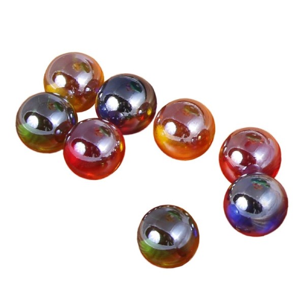 Glass balls, 8 pieces