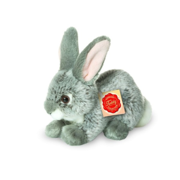 Bunny sitting gray 18 cm