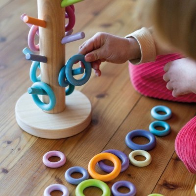 Sorting aid building rings pastel