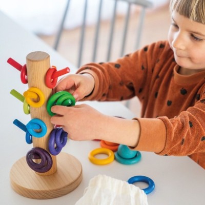 Sorting aid building rings rainbow