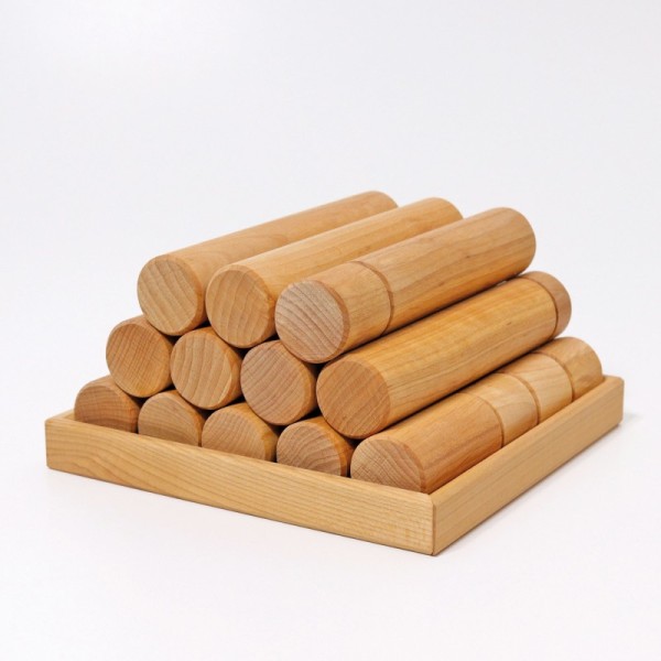 Large natural construction rollers