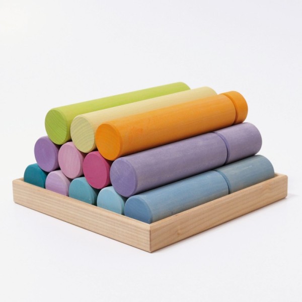 Large construction rollers pastel