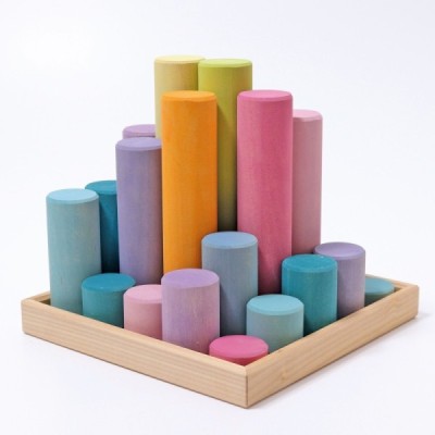 Large construction rollers pastel