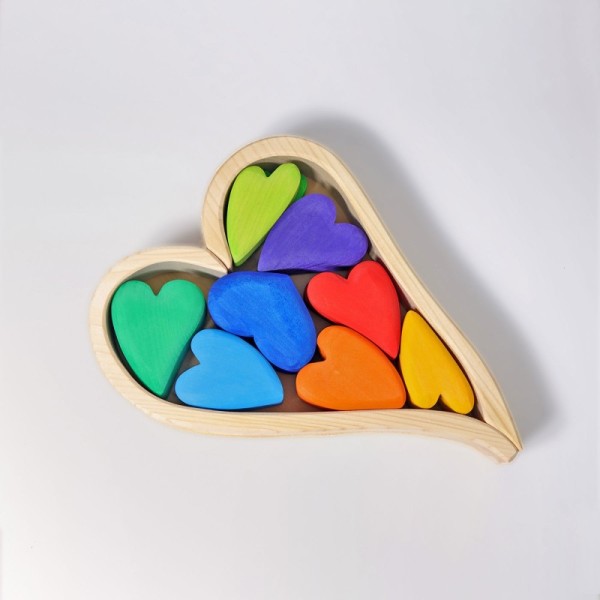 Rainbow hearts