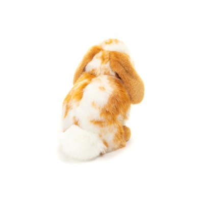 Bunny sitting light brown/white pied 20 cm