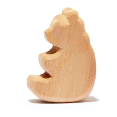 Natural wood rocking bear