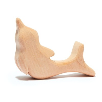 Natural wood dolphin