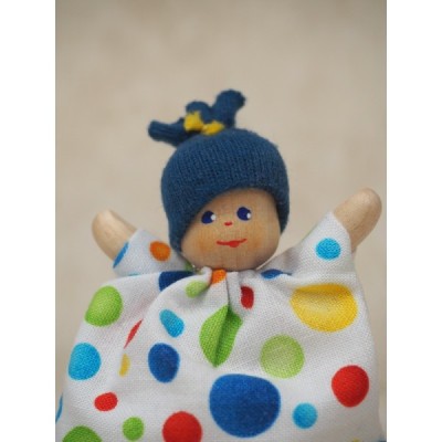 Baby in sleeping bag, colorful