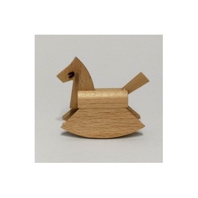 Wooden rocking horse