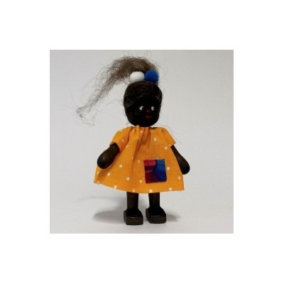 Girl from Africa, dress yellow