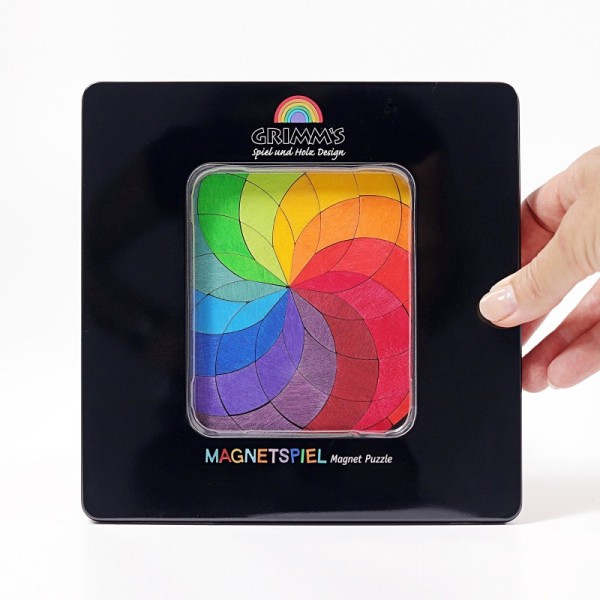 Magnetic game color spiral