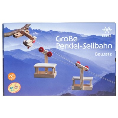 Grosse Seilbahn Set: 2 Gondeln mit Bergstation