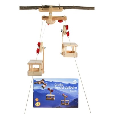 Large cable car set: 2 gondolas with mountain station