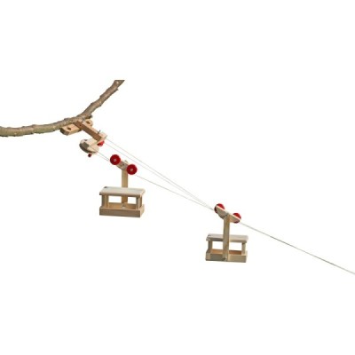 Large cable car set: 2 gondolas with mountain station