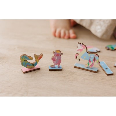Ludactic Wooddy Puzzle- Unicorns
