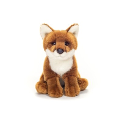 Red-brown sitting fox 20 cm