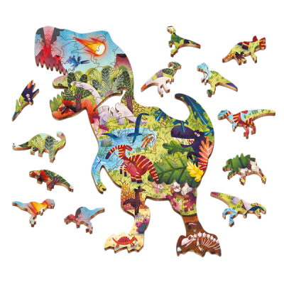 Ludattica Wooddy Puzzle - Dinosaurier