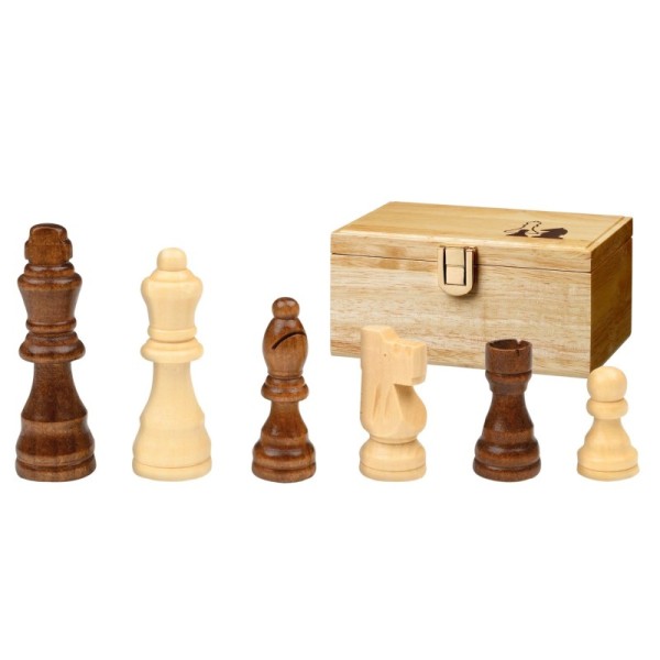 Chess pieces Remus, KH 76 mm, in wooden box