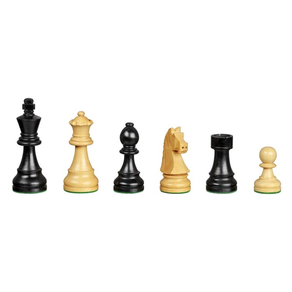 Chess pieces Arcadius, KH 95 mm, weighted, black natural, in neutral box