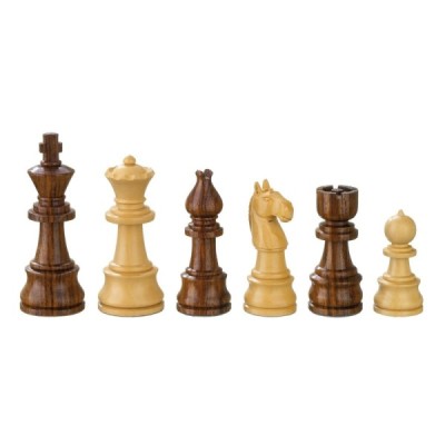 Chess pieces Theoderich, ch. 95 mm, weighted, in wooden box