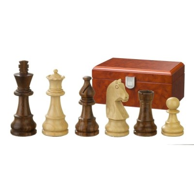 Chess pieces Titus, KH 78 mm, in wooden box