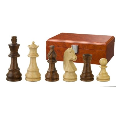 Chess pieces Titus, KH 83 mm, in wooden box