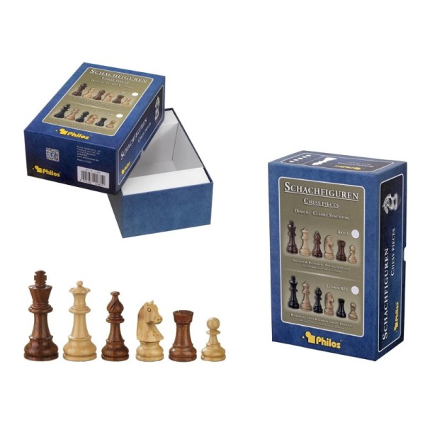 Sigismund chess pieces, KH 83 mm, in setup box