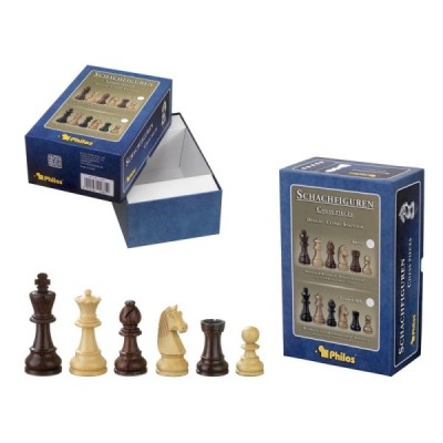 Barbarossa chess pieces, KH 90 mm, in setup box